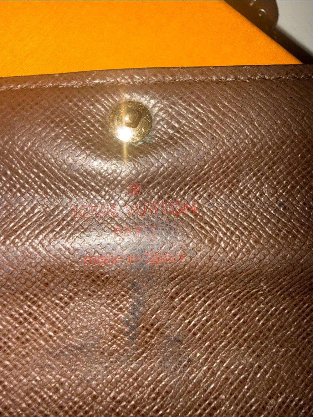 Louis Vuitton Damier Ebene Sarah long wallet AUTHENTICATION done